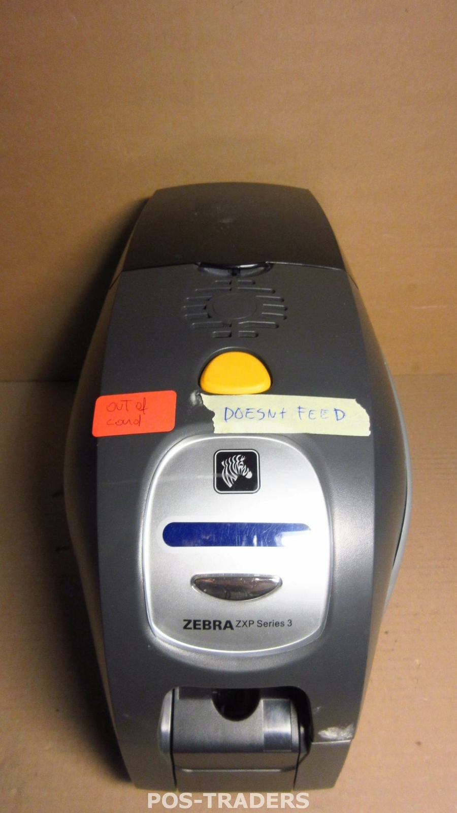 Zebra ZXP3 Plastic Color Card Printer Duplex WIFI LAN USB - DOESN'T FEED CARDS
