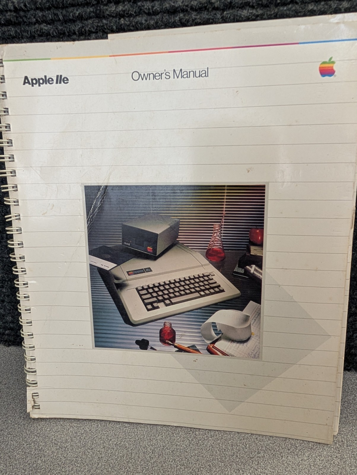 Vintage Apple IIe Owner's Manual 1982 1983 Original Retro Spiral Book 030-0356-C