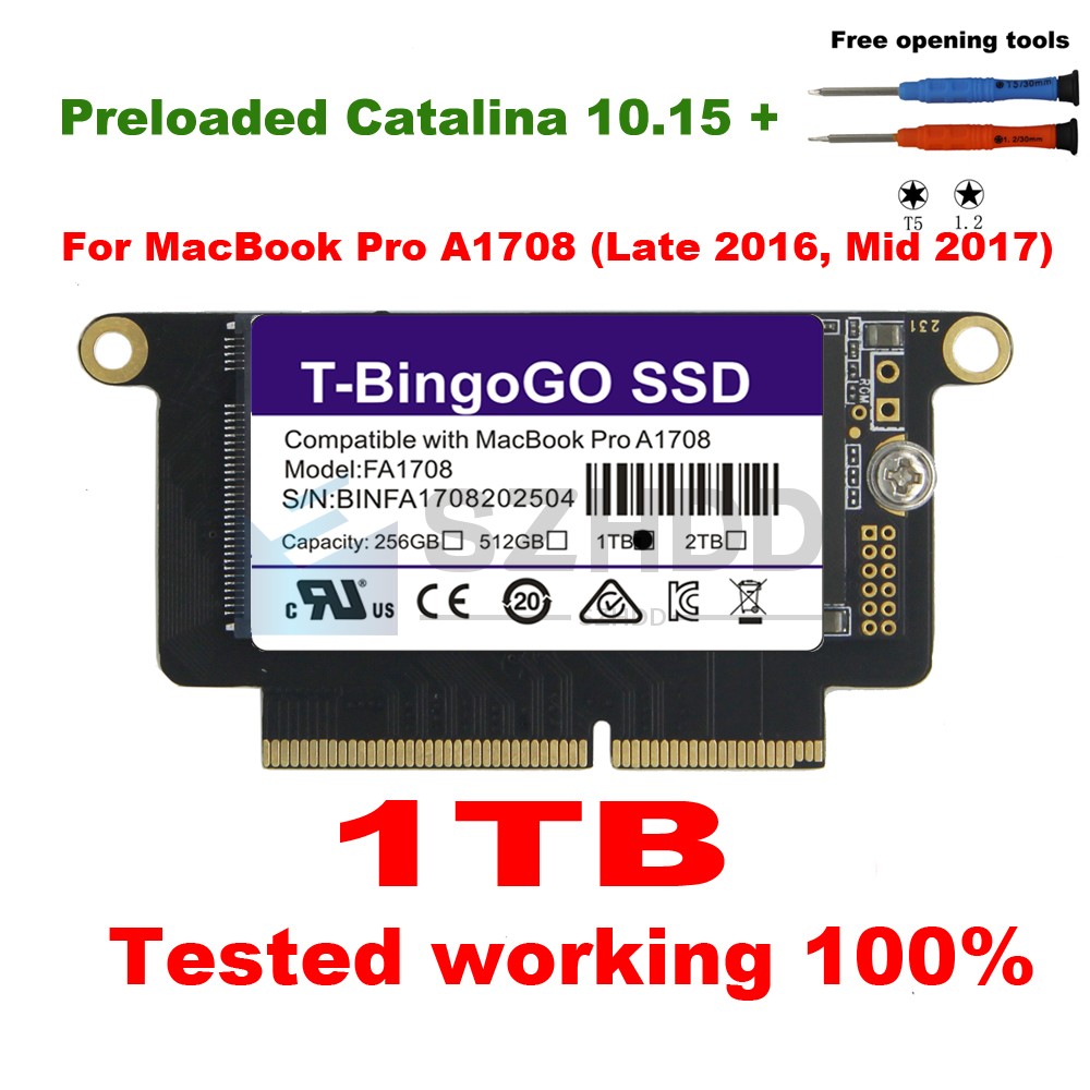 NEW 1TB A1708 SSD For APPLE MacBook Pro 13.1 Late 2016 MacBook Pro 14.1 Mid 2017