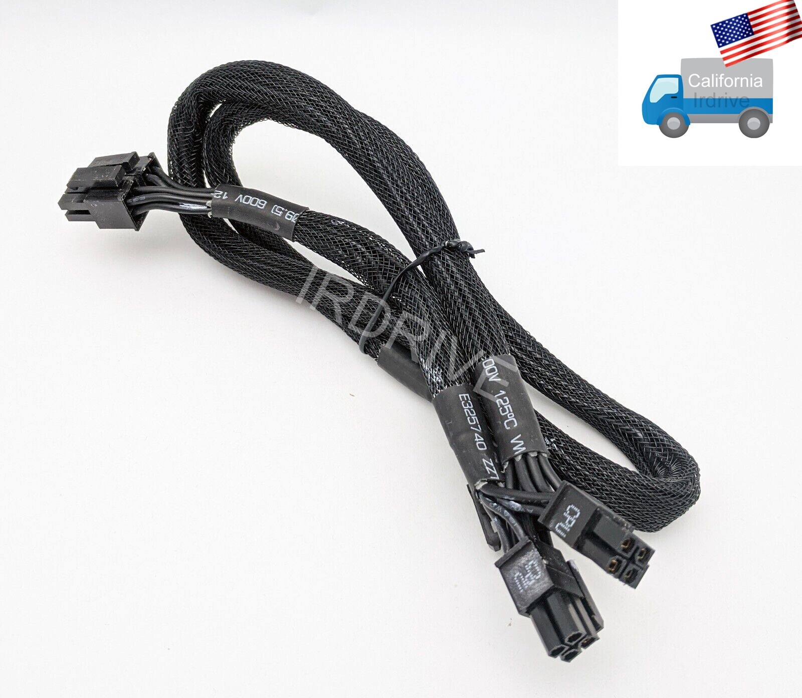 Fully Modular Sleeved 4+4pin CPU Cable Set for PowerSpec® PSX850GFM PSU