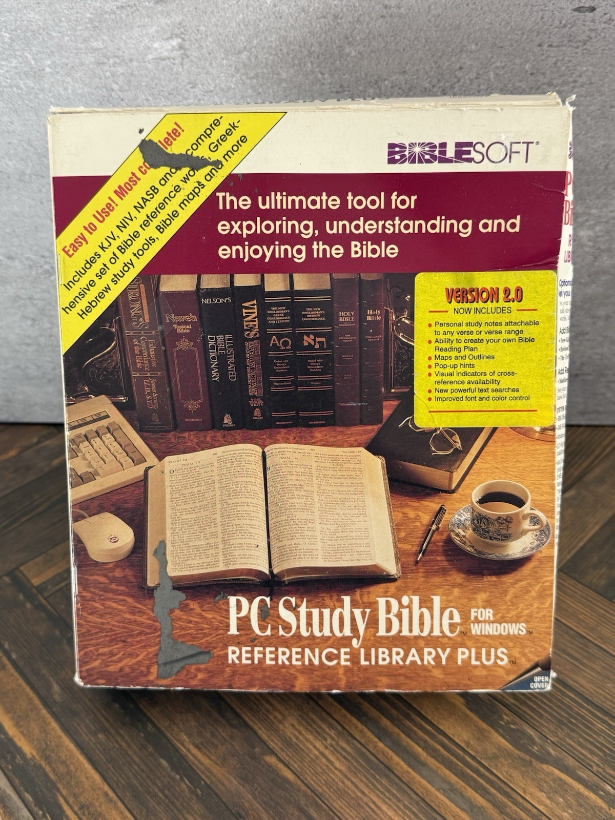 BibleSoft PC Study Bible Version 2 For Windows Reference Library Plus -3.5” Disk