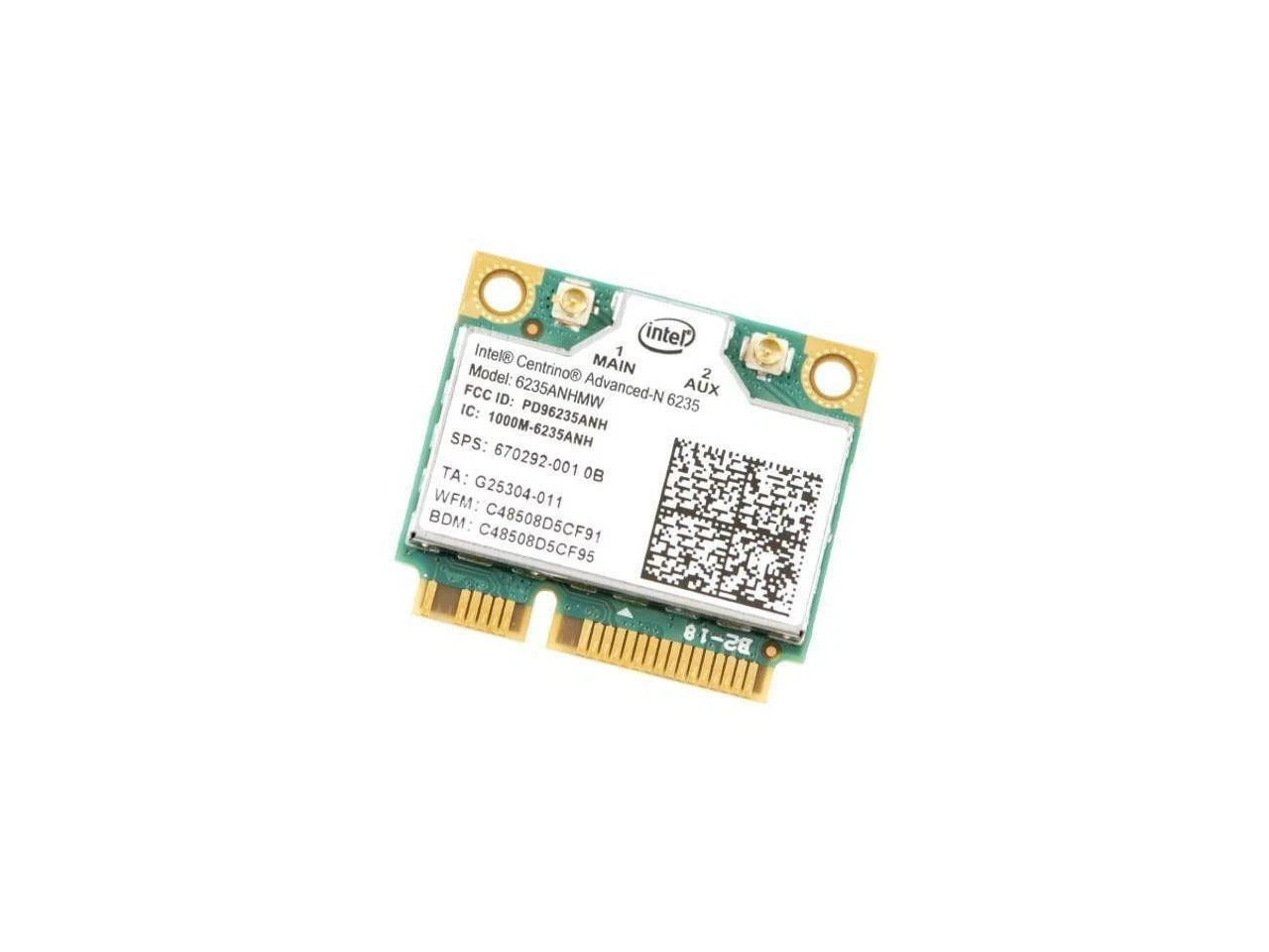 HP EliteBook Folio 9470M 14" OEM Wireless WiFi Network Card 6235ANHMW 670292-001