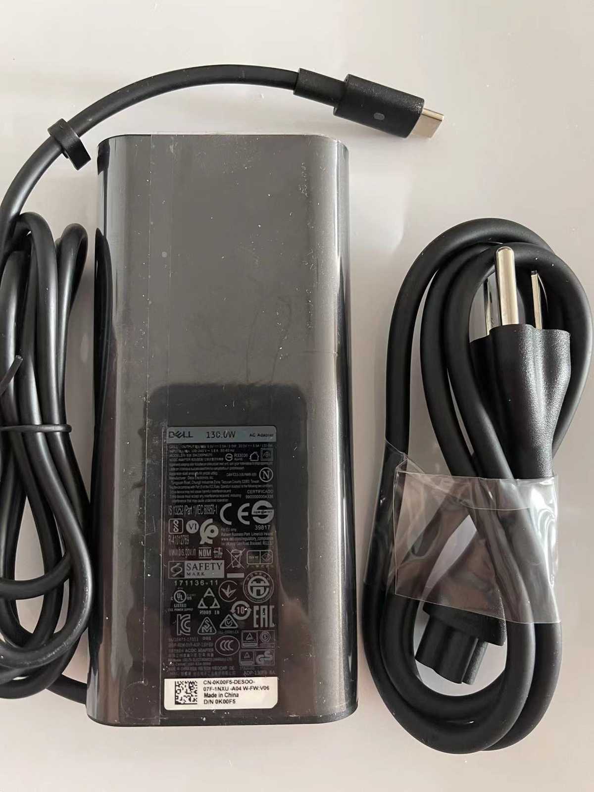 NEW 130W USBC Charger for Dell XPS 15 9500 9700 9575 T4V18 Laptop Adapter Type-C