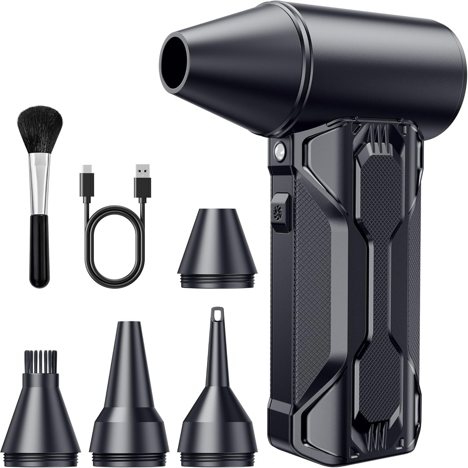 High-Speed Cordless Compressed Air Duster, 110,000 RPM, 3-Speed Rechargeable Blo