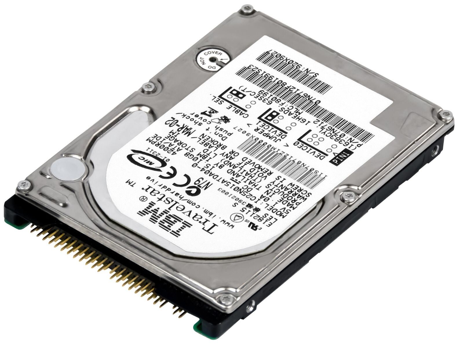IBM TRAVELSTAR 07N6712 IC25N015ATDA04-0 15GB 4200RPM ATA IDE 512KB 2.5" inch