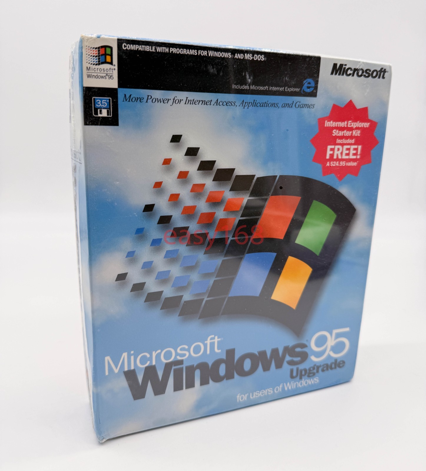 New Sealed Microsoft Windows 95 OS 3.5" Floppy MS-DOS PCs 1995 USA HTF Upgrade