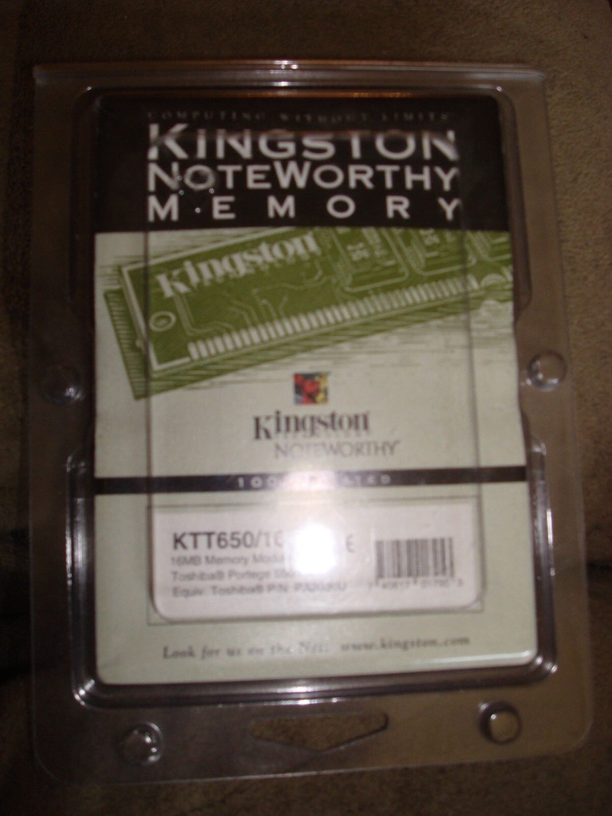 KINGSTON NOTEWORTHY MEMORY 16 MB