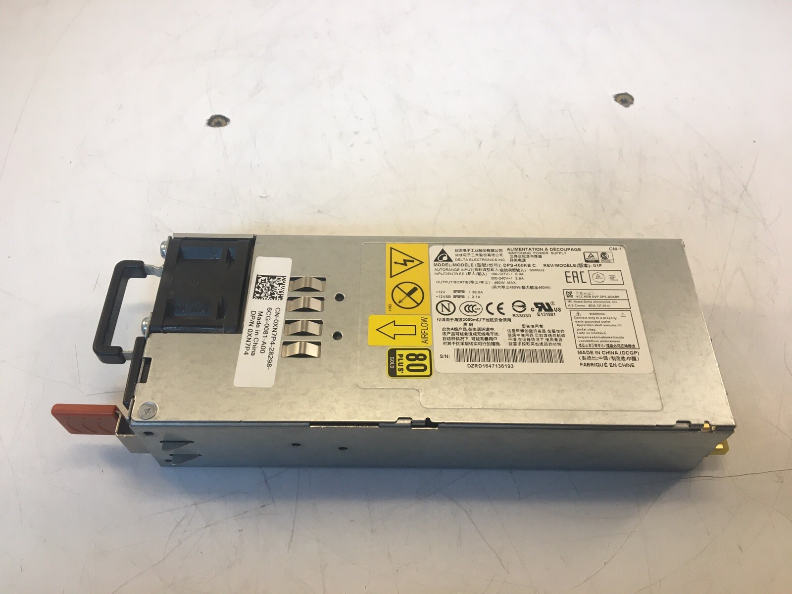 Delta Electronics DPS-460KB C CRPS 460W AC Power Supply KCC-REM-DVP-DPS-460KBB