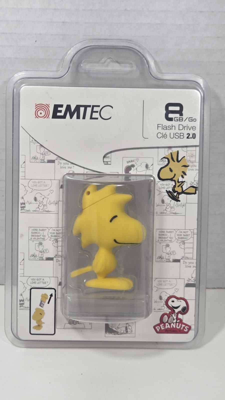 Emtec 3D Peanuts Woodstock Bird Character 8GB USB 2.0 Flash Drive NEW/SEALED