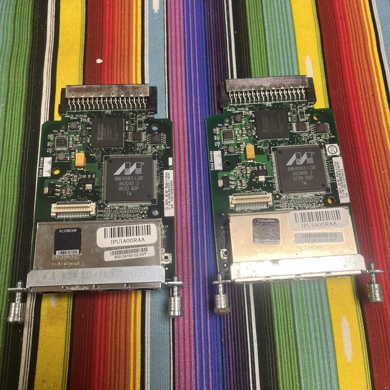 Cisco HWIC-4ESW Ethernet Switch 4-Port Wan Interface Card Used 2 cards 