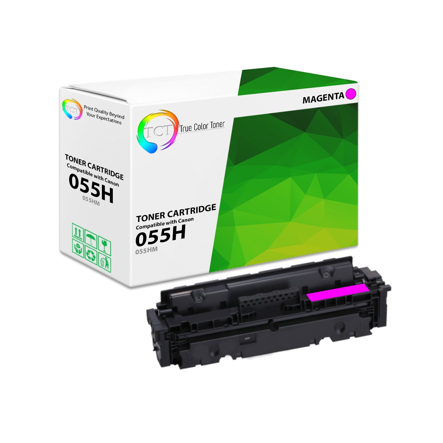 TCT Premium 055H 3018C001 Magenta High Yield Compatible Toner For Canon
