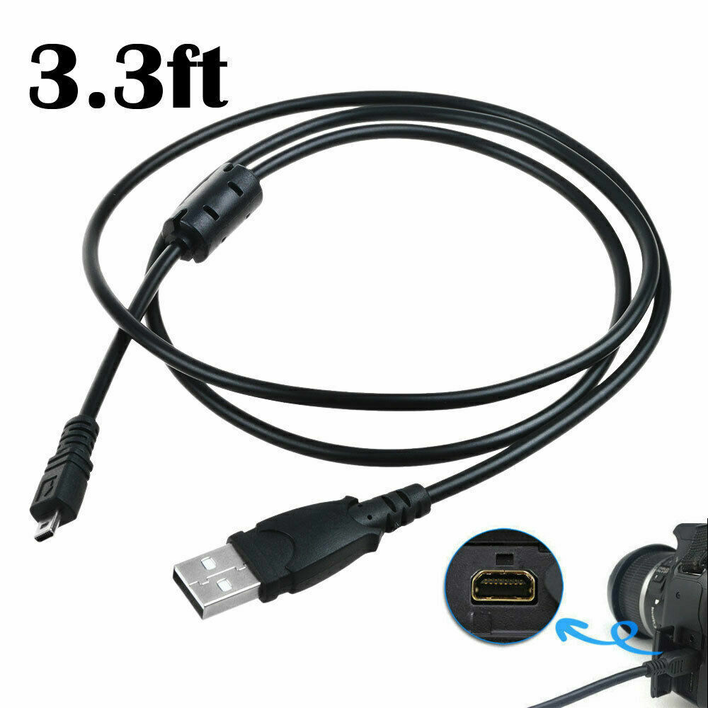 Fite ON USB Data Sync Cable Cord for Nikon Coolpix P90 S630 P4 P6000 L11 Camera