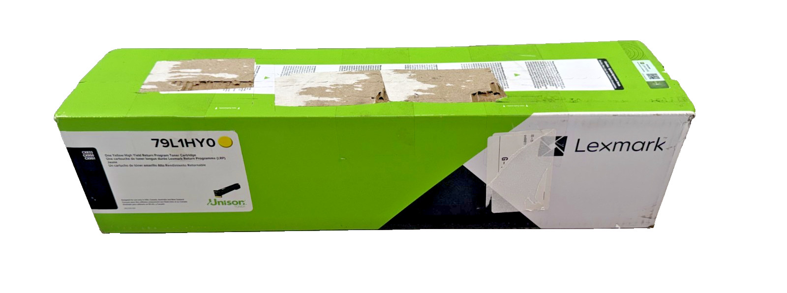 New Genuine Lexmark 79L1HY0 Yellow Extra High Yield Toner Cartridge CX833 CX950