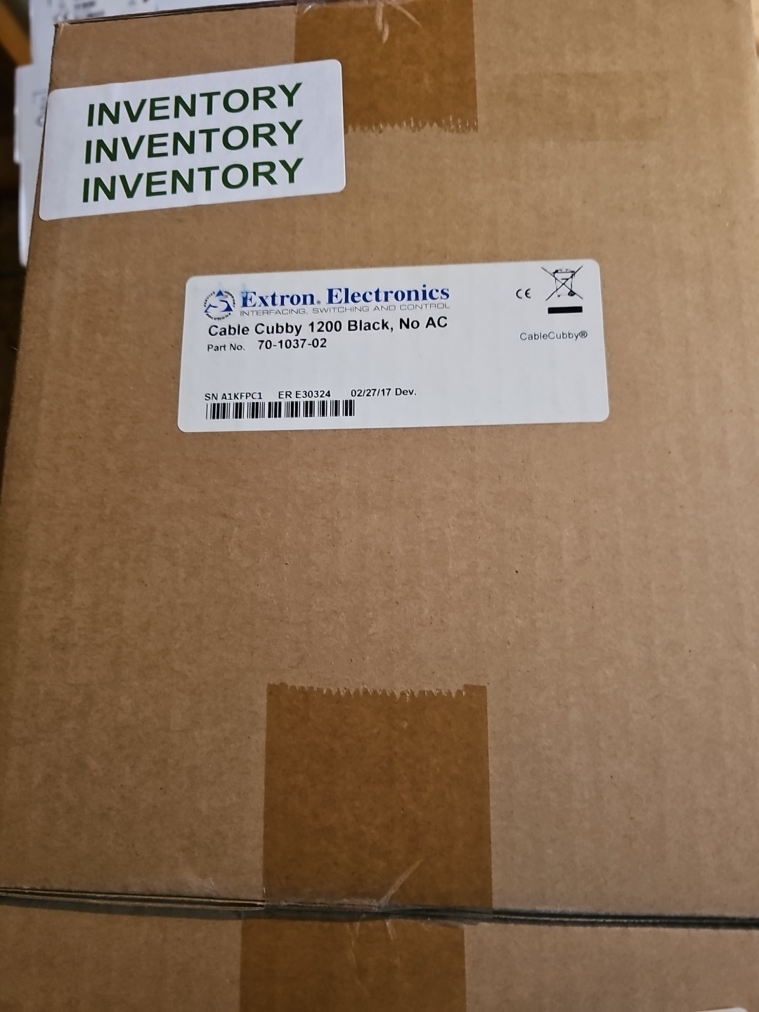Extron Cable Cubby 1200 BLACK, NO AC 70-1037-02 Sealed Box New