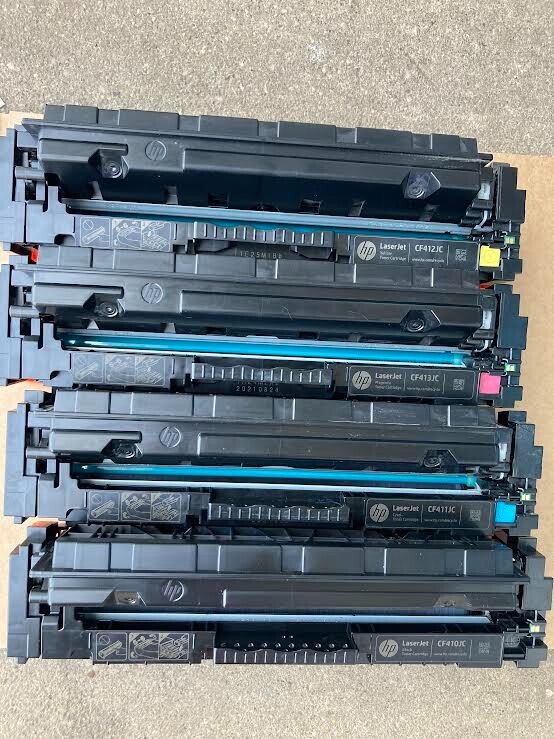 4 Genuine HP  Color LaserJet Pro M452 M477 H/Y Color Toner CF412X CF410A CF413X
