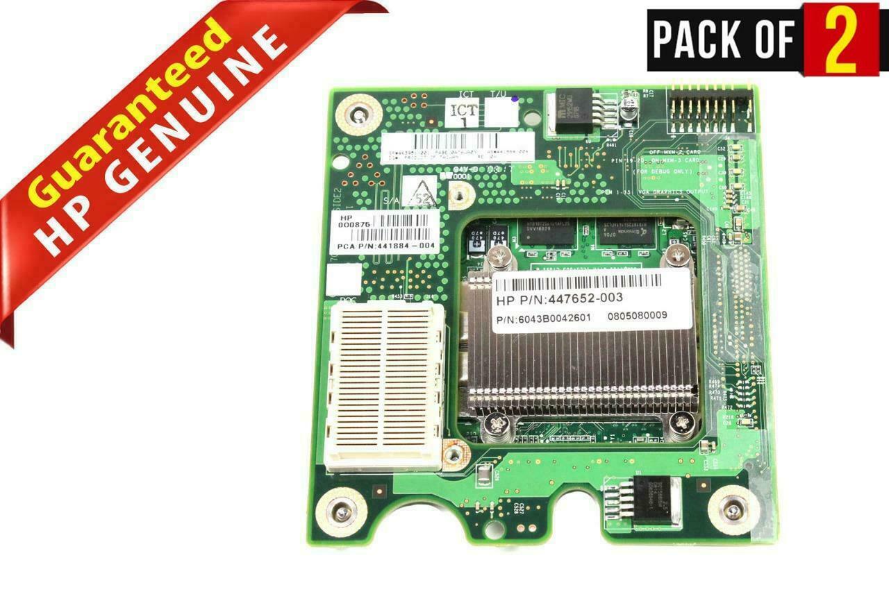 LOT x 2 HP 256MB Nvidia FX560M 458937-001 441884-004 463951-001 Mezzanine Card