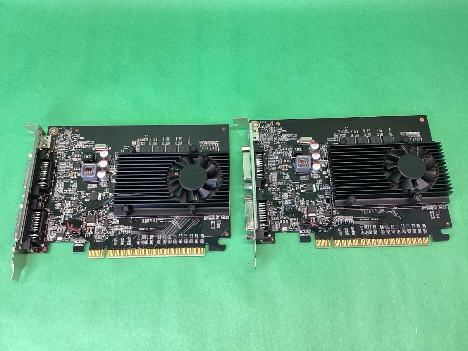 x2 NVIDIA EVGA P1310 GT FORCE 610 Video Graphics Card - LOT OF 2 - UNTESTED