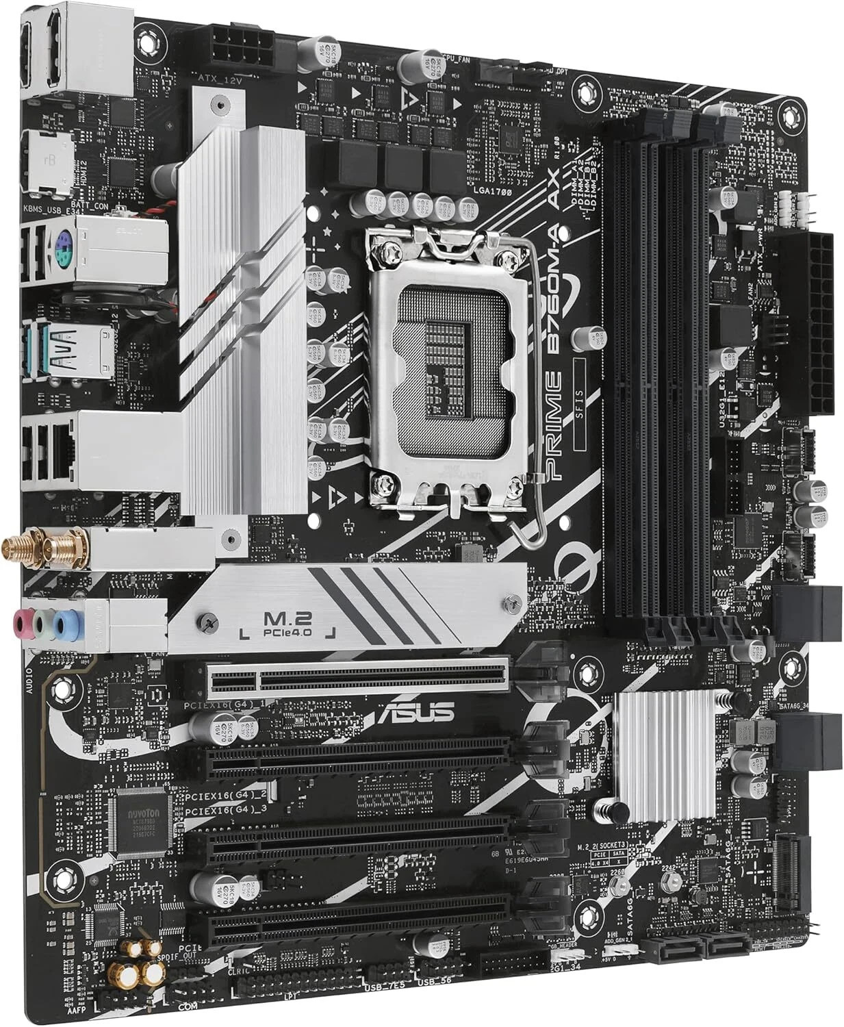 ASUS PRIME B760M-A AX Intel LGA 1700 B760 MicroATX Desktop Motherboard NO I/O