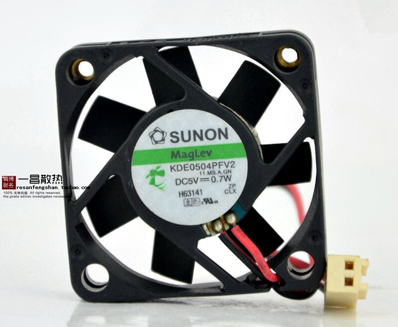 Sunon Maglev Fan KDE0504PFV2  DC 5V 0.7W 40x40x10mm 2 Pin Case/CPU Cooling Fan  
