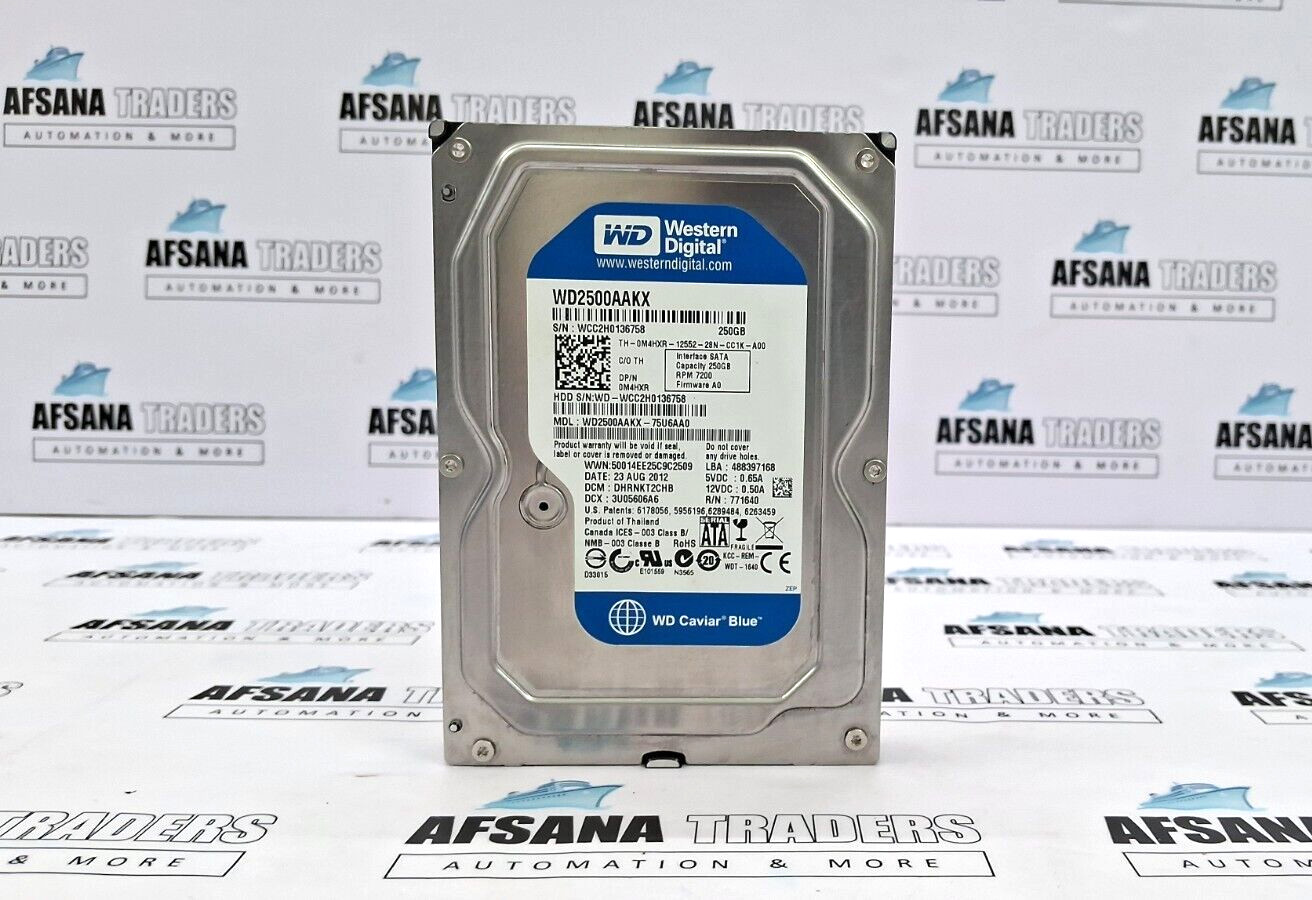 Western digital wd2500aakx-75u6aa0 250gb sata hard drive