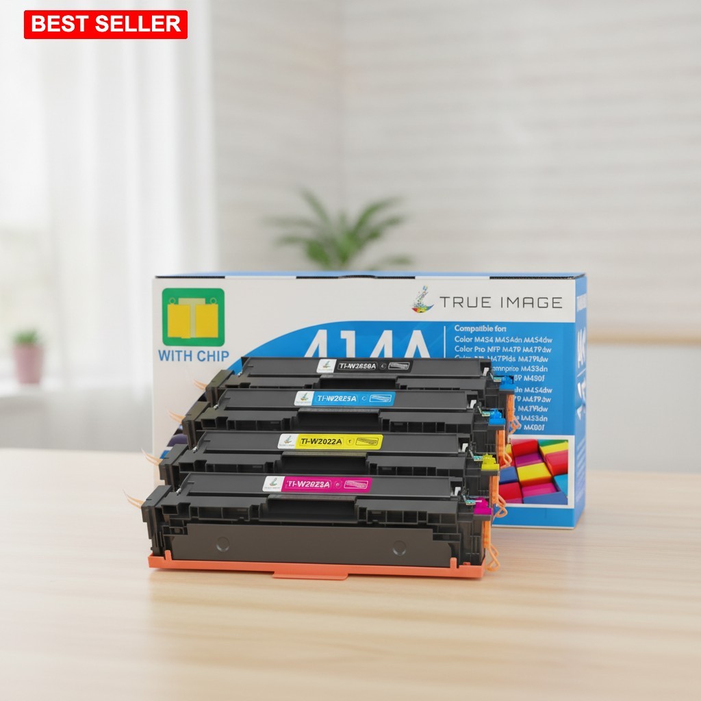 Toner Cartridges Four-Pack High Yield Chips Already Installed Color MFP Printer