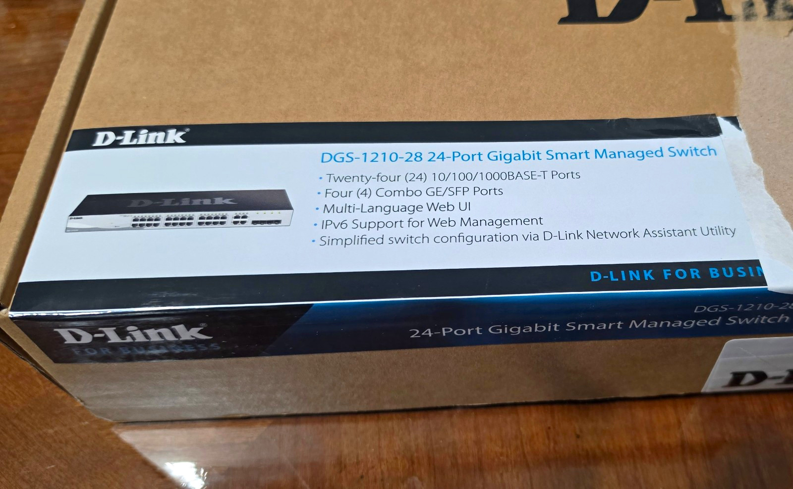 D-Link DGS-1210-28 24-Port Gigabit Smart Managed Switch Layer 2 Rack SFP