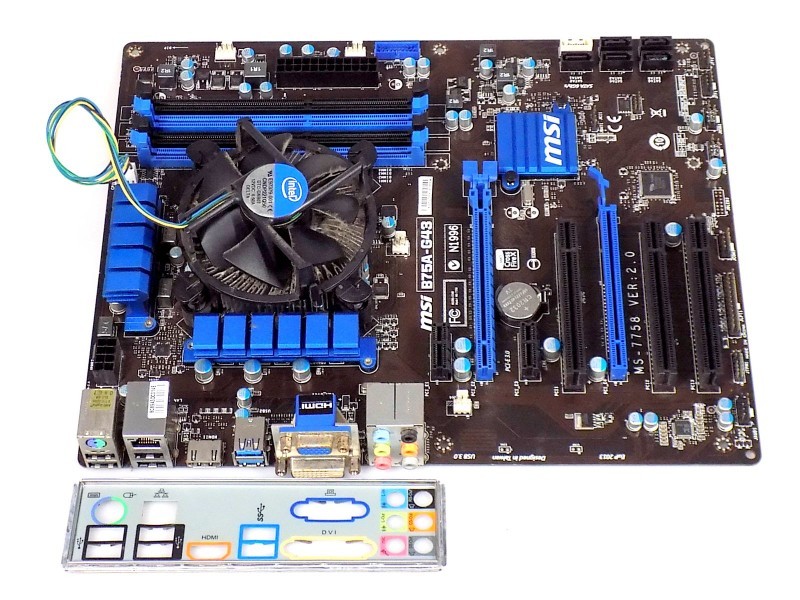 MSI B75A-G43 MS-7758 + Intel Core i3-3220 (2C/4T) - Motherboard CPU Retro Bundle