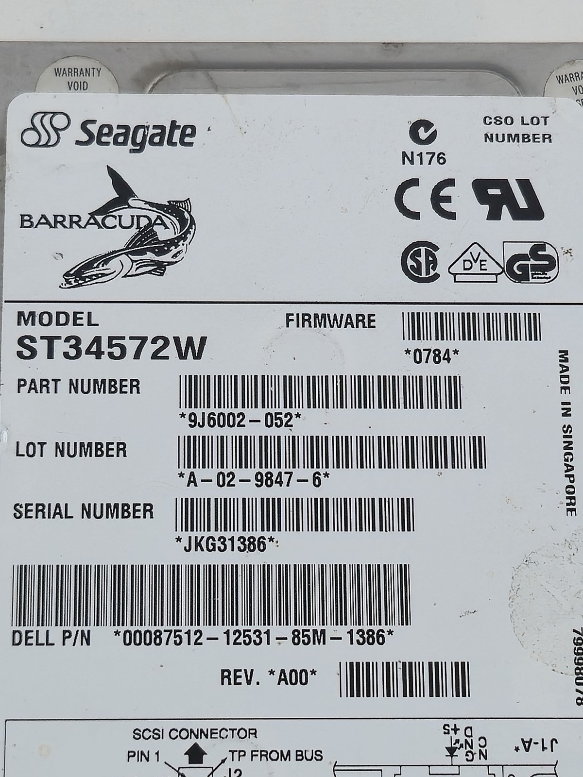 IBM Deskstar 40GB 7200 RPM ATA/IDE 3.5" Internal Hard Drive IC35L040AVVA07-0