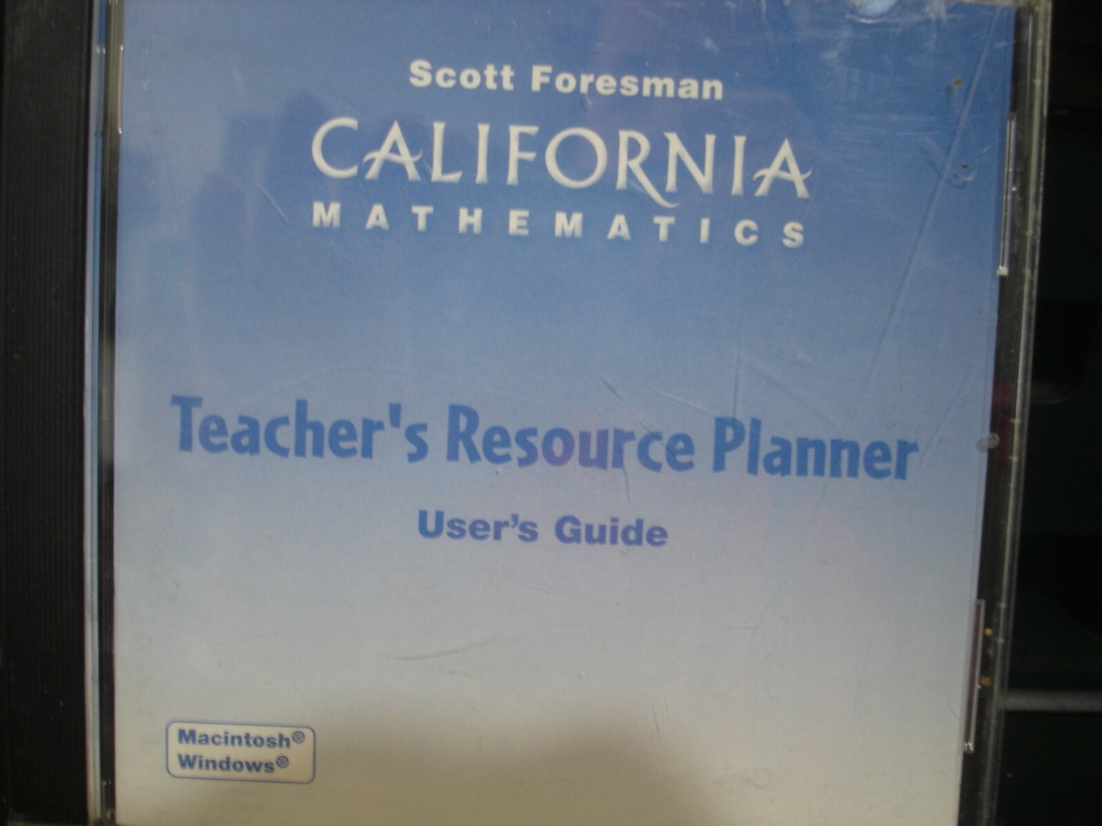 Scott Foresman California Mathematics: Teacher's Resource Planner Grade 6 PC CD