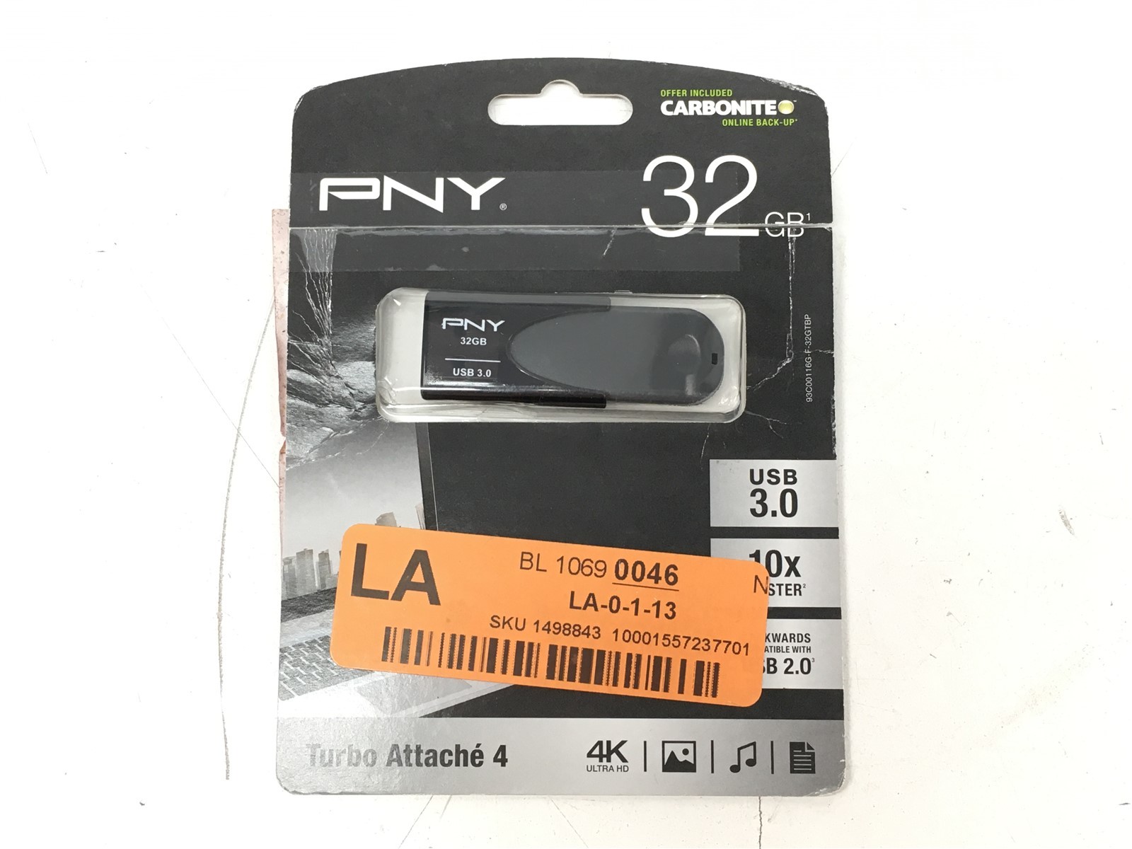 PNY Turbo Attache 4 32GB USB 3.0 P-FD32GTBAT4-GE 