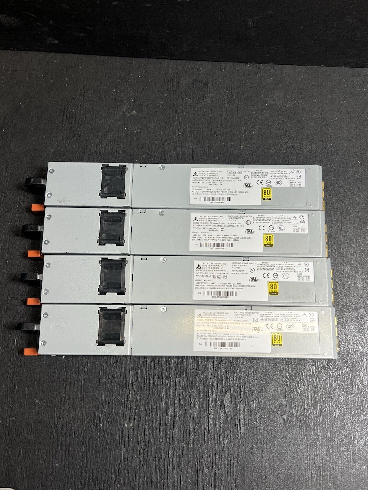 Lot of 4 Delta Electronics DPS-400AB-10 B Power Supply / PSU 450W