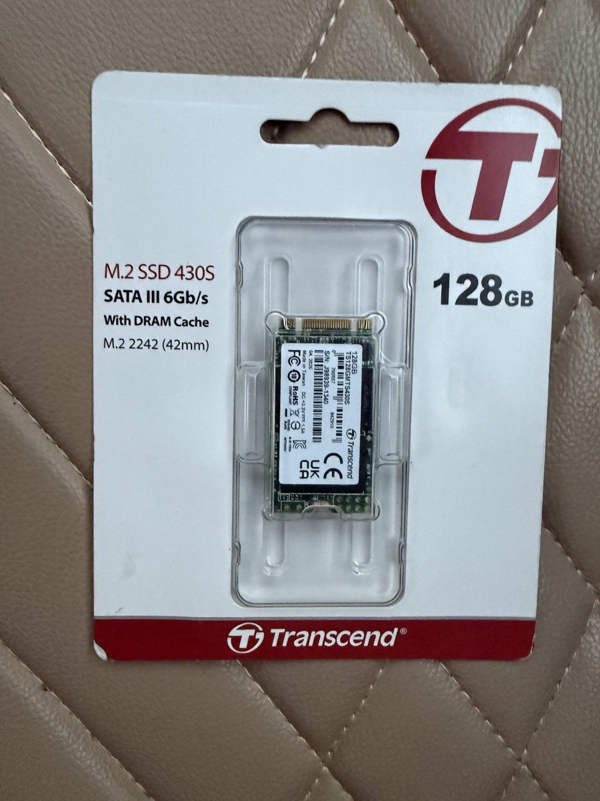 New SanDisk M.2 2242 Transcend 128GB SATA III 6Gbps SSD TS128GMTS430S