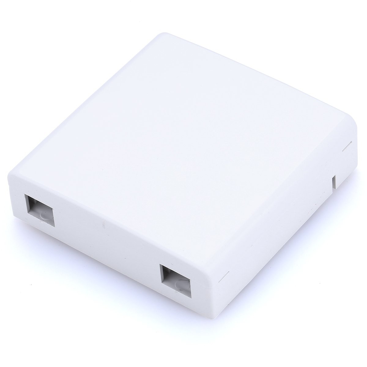 FTTH 86 Fiber Optic Termination Box 2-Port Desktop Wall Small White Terminal