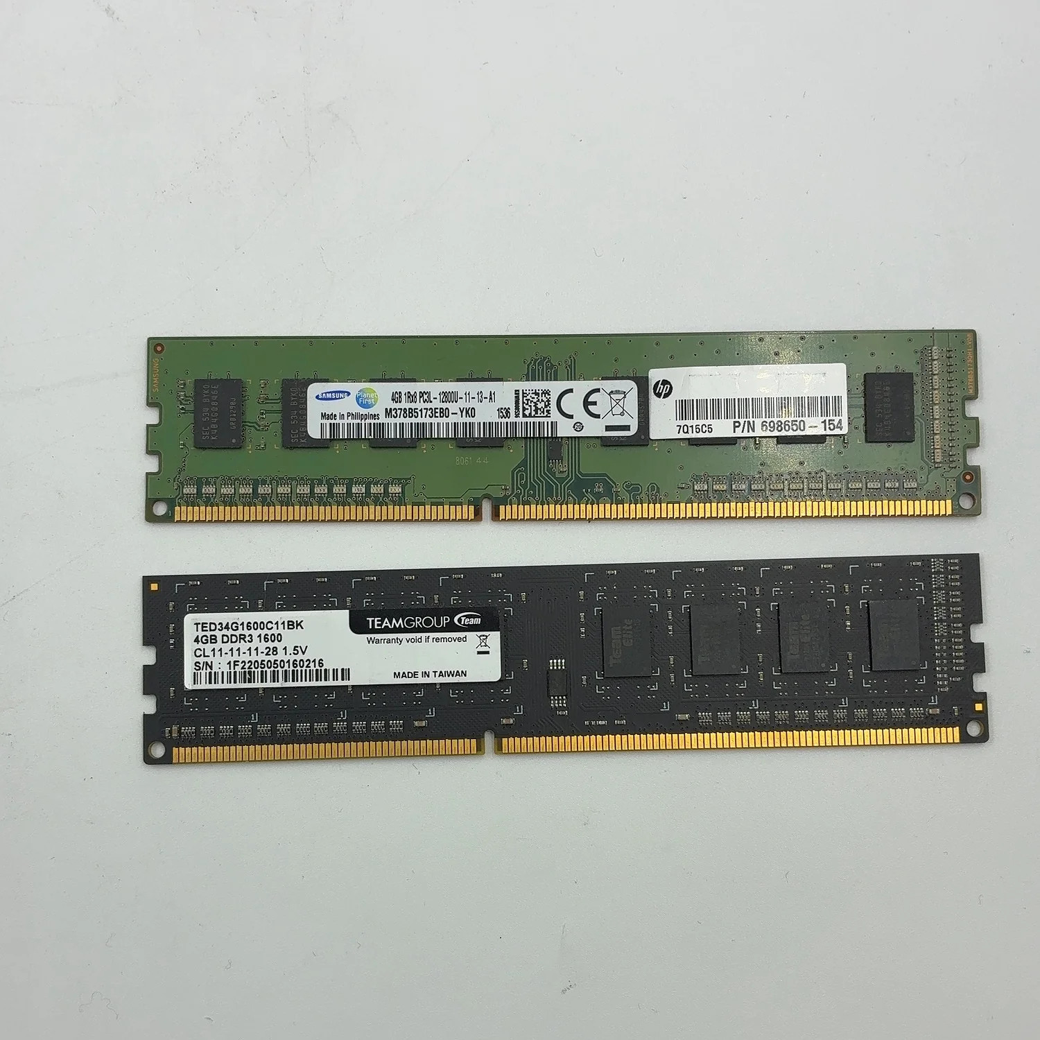 Samsung & Teamgroup 8GB (2x4GB) RAM DDR3 800MHz 698650-154