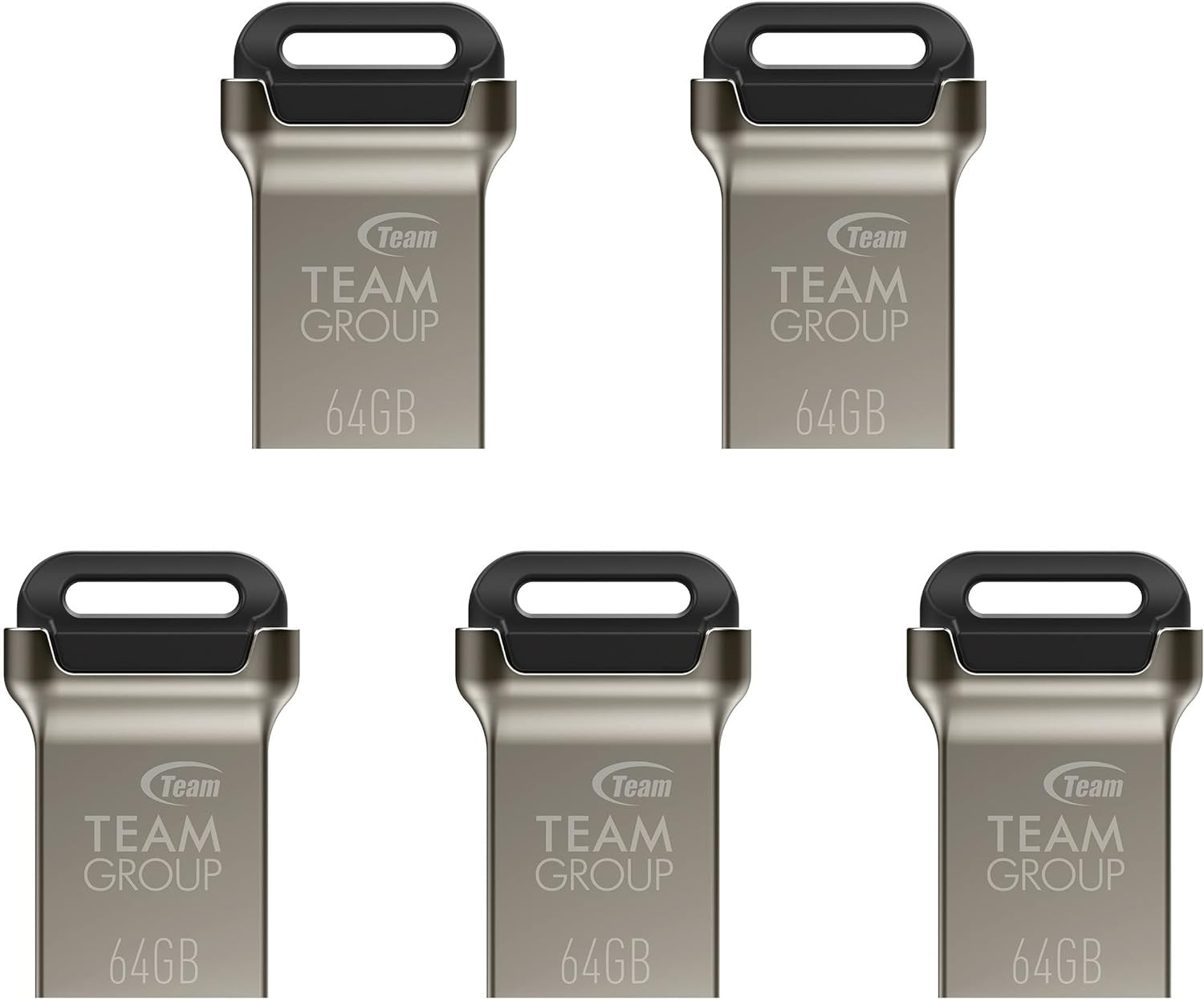 C162 64GB 5 Pack USB 3.2 Gen 1 USB 3.1/3.0 Mini Fits Metal Read 100Mb/S Flash Th