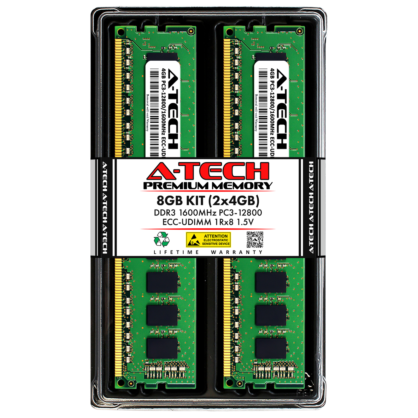 8GB 2x 4GB PC3-12800E ECC UDIMM ASUS RS100-X7 Memory RAM