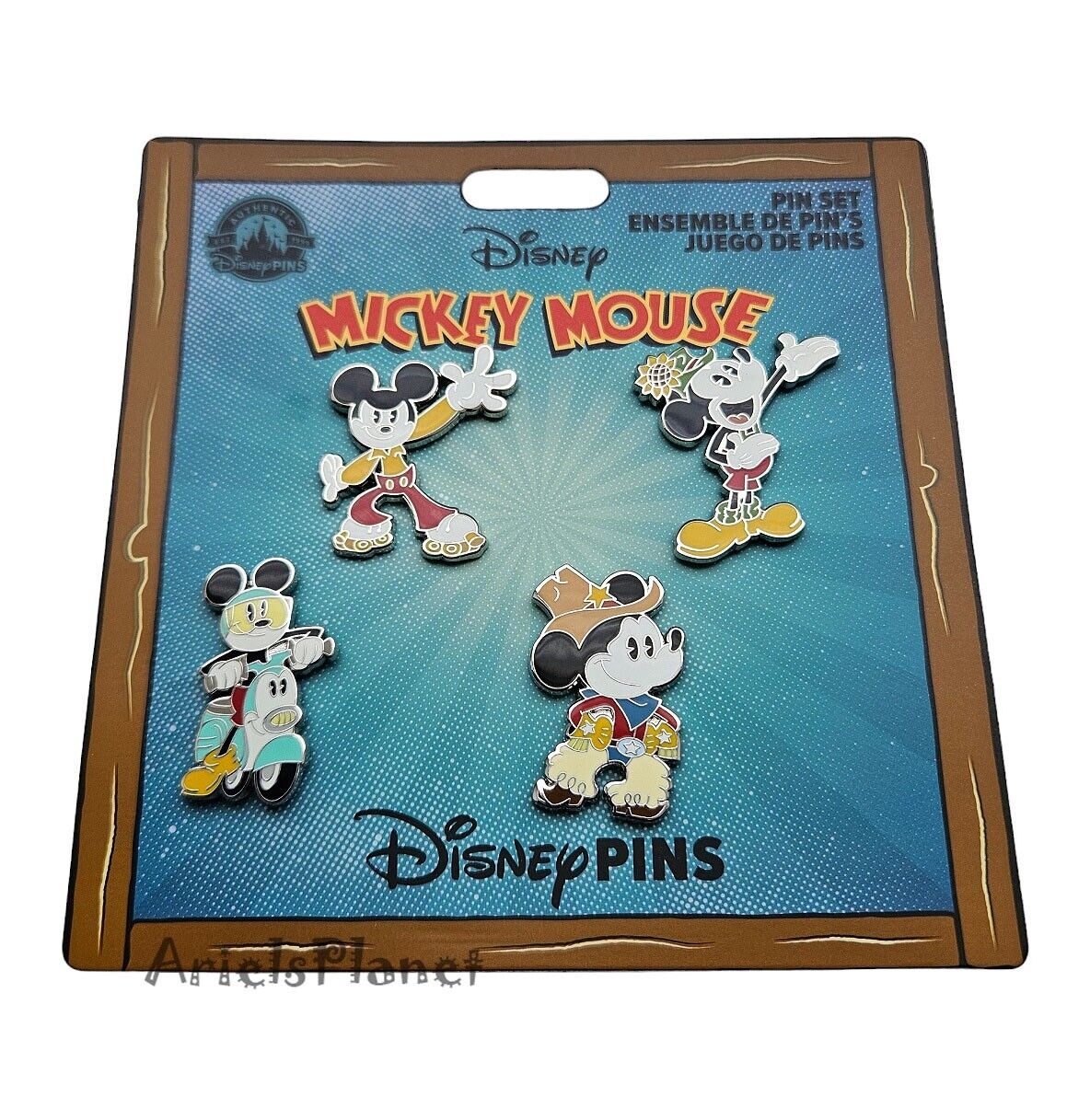 2024 Disney Parks Mickey Mouse Booster Pin Set