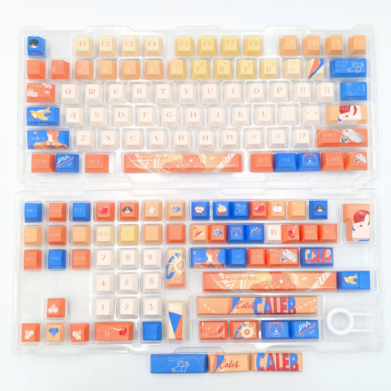 Love and Deepspace Caleb 140 Keys PBT Keycaps for Mechanical Keyboard