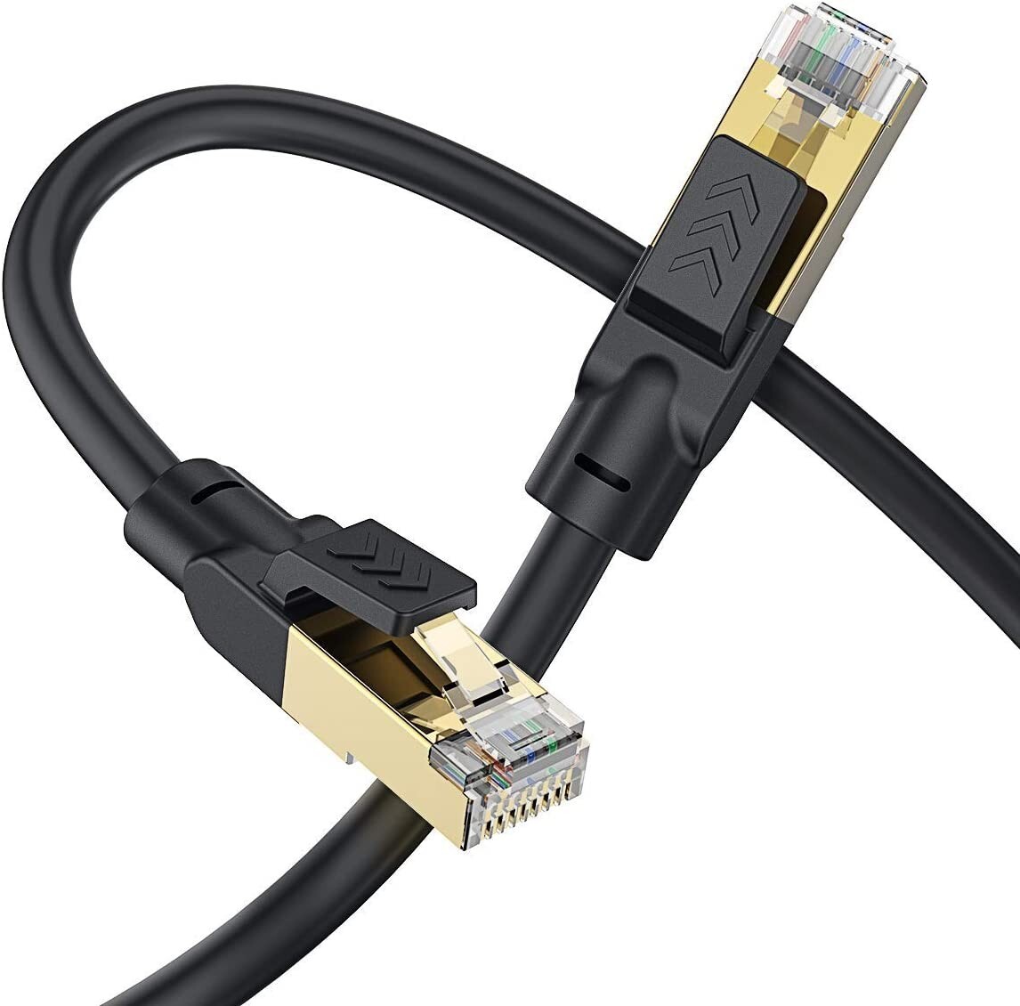 10 COUNT LOT Cat 8 Ethernet Cable 20' Heavy Duty High Speed Internet Network LAN
