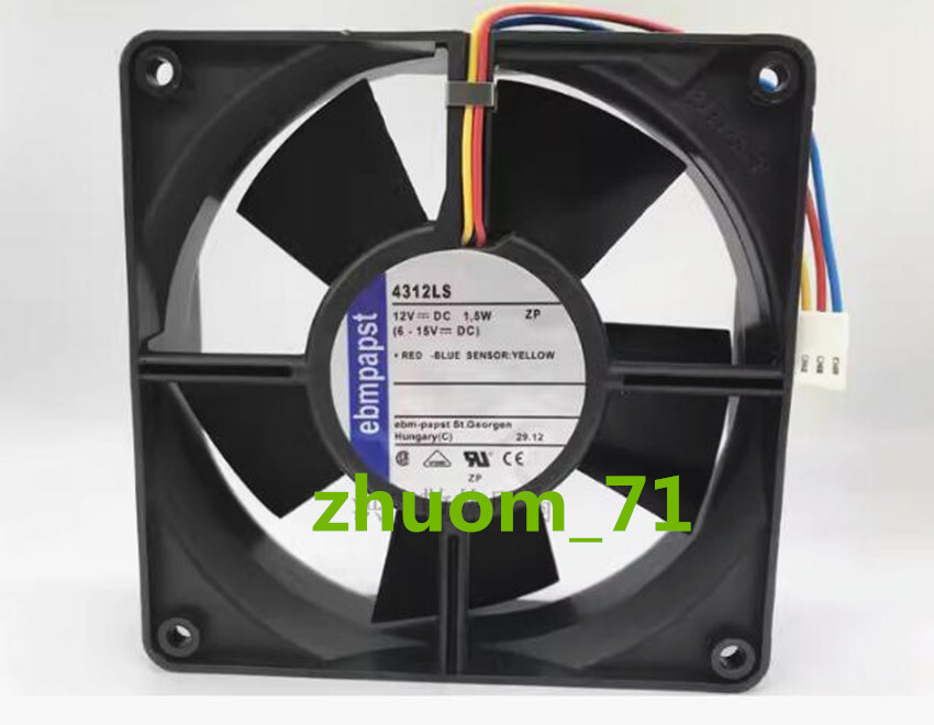 1PC EBMPAPST TYP 4312LS 12032 12V 1.5W 3-Pin Durable dual ball cooling fan