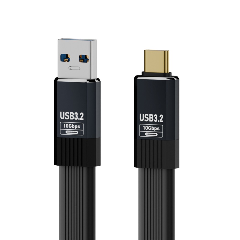 CY USB3.1 10Gbps Type-A Male to Type-C Male Flat Slim FPC USB-C Data Power Cable