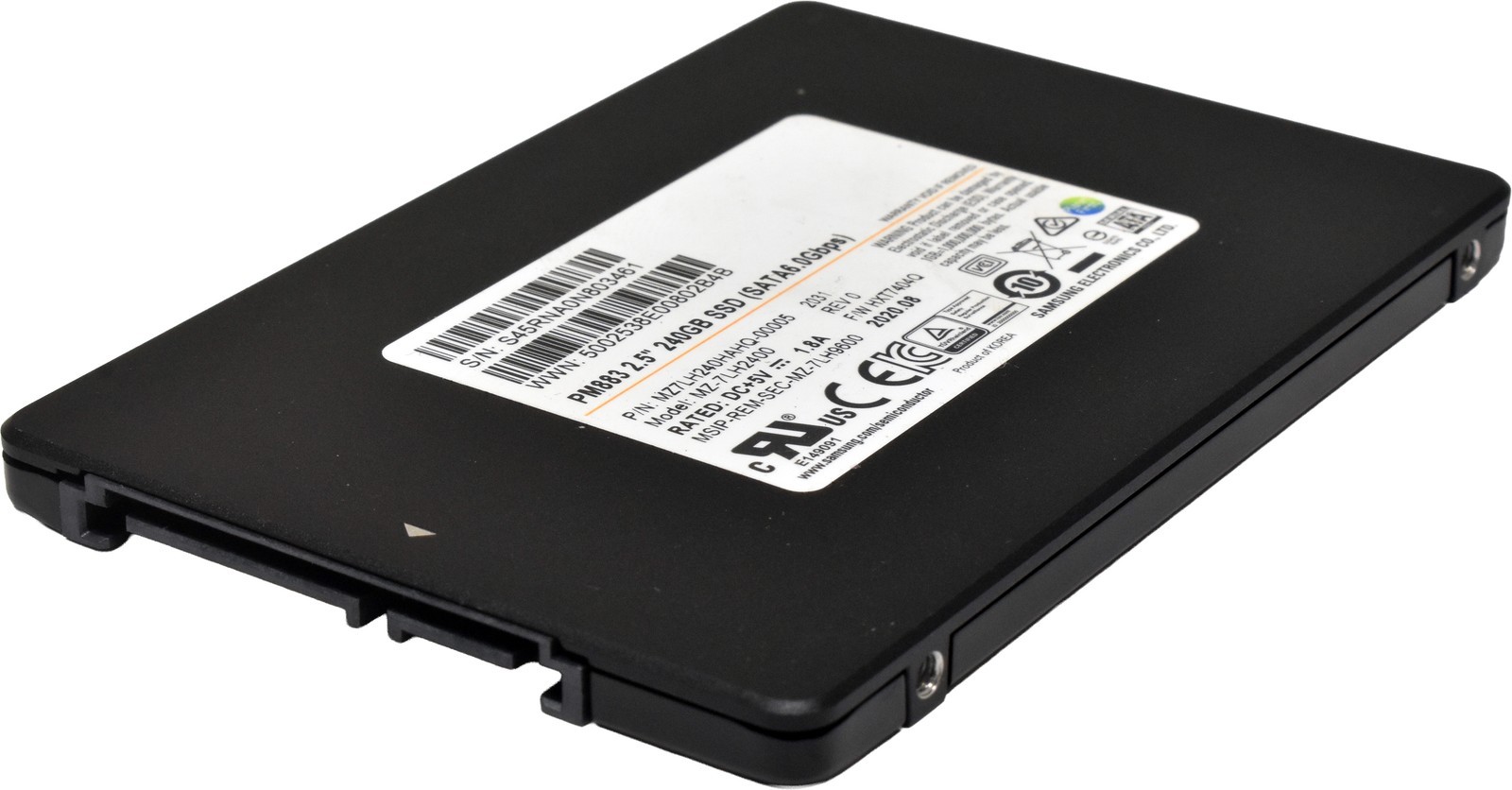 Samsung PM883 240GB 2.5" 6G SATA SSD MZ-7LH2400 MZ7LH240HAHQ-00005