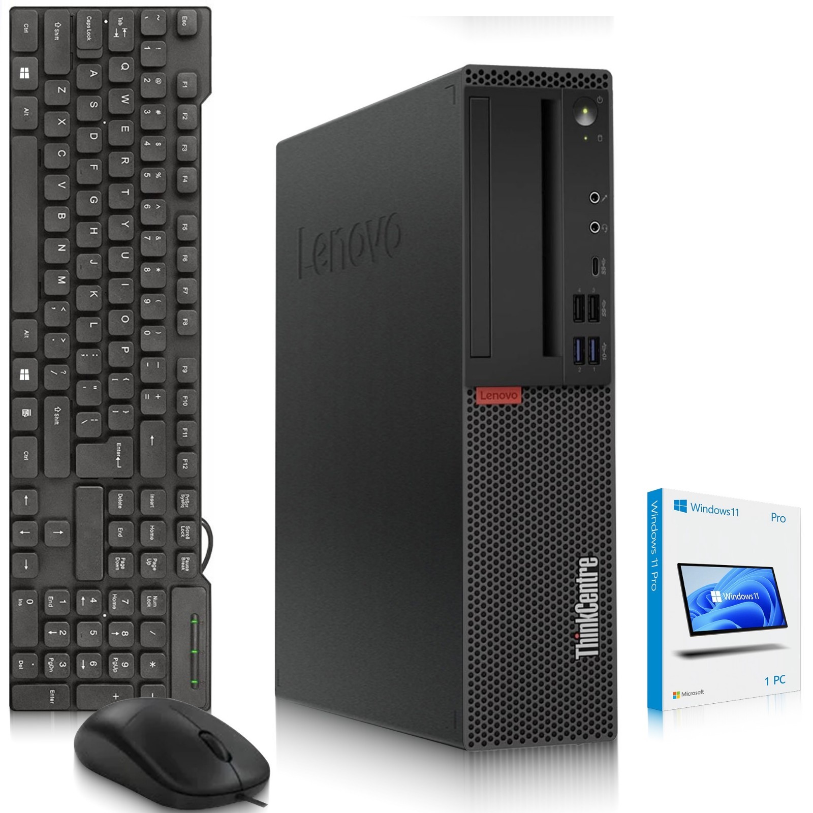 Lenovo ThinkCenter M920s Desktop PC intel i5-8th 8GB RAM 256GB SSD Wi-Fi Win 11