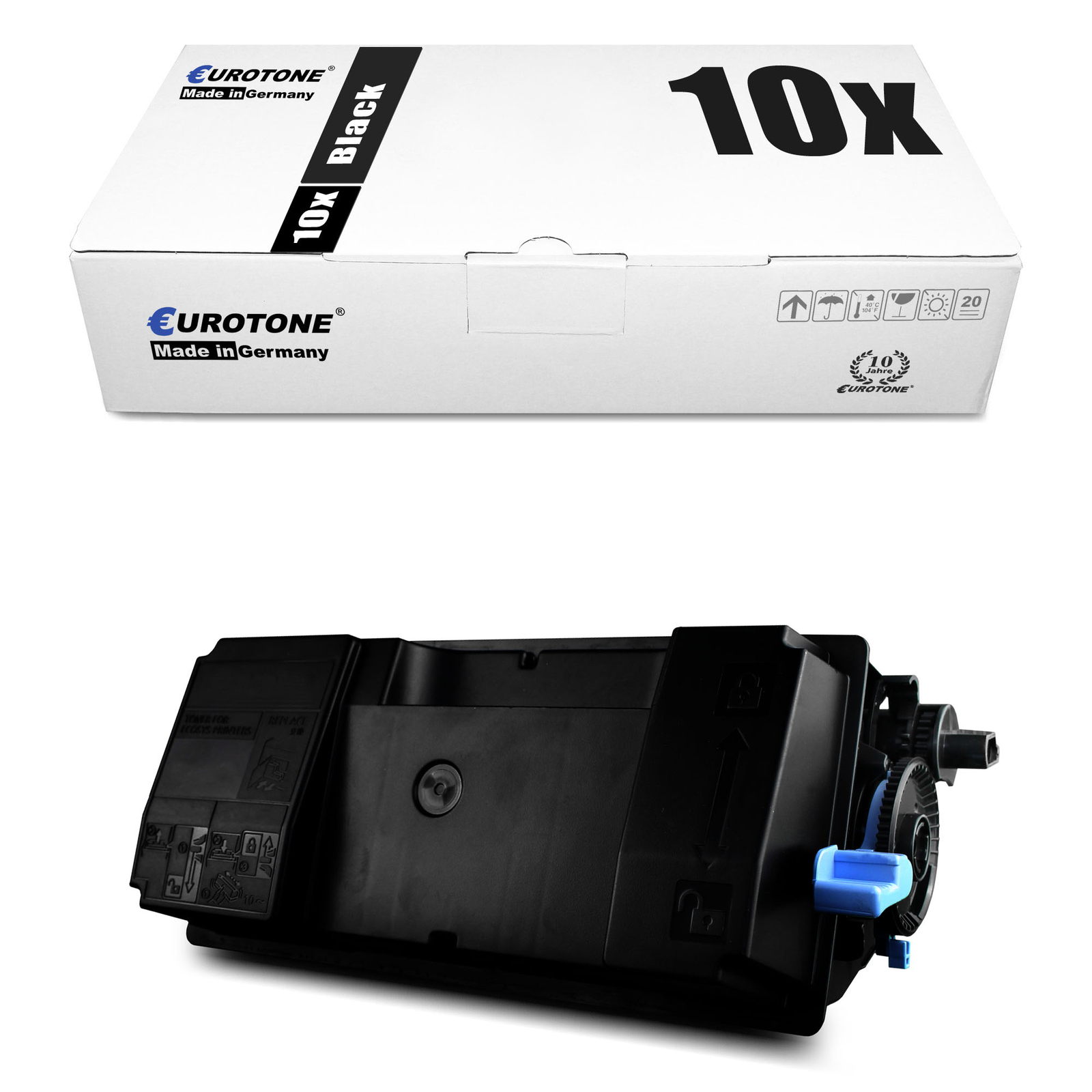 10x Eco Eurotone Toner for 1T02V30UT0/PK3013 Triumph-Adler P-4531iMFP