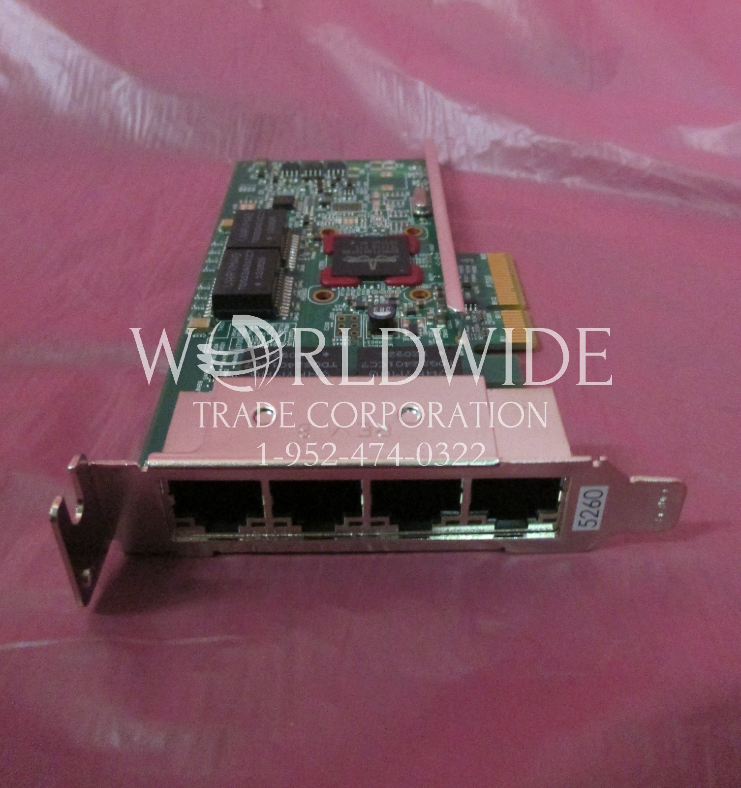 IBM FC# EL11 1GB 4-Port PCIe2 (x4) Ethernet-TX Adapter Card, Low Profile LP 