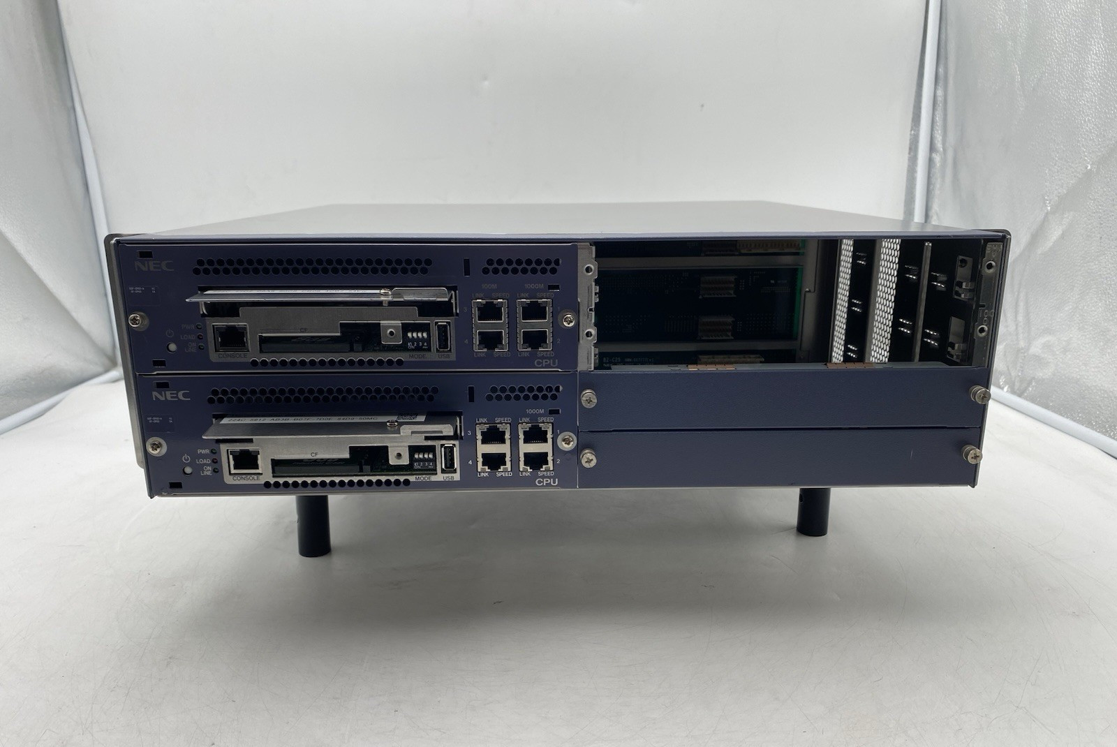 NEC SN8154 BCSEA-A Chassis w/ 2x SCF-CP02-A (2x 8GB CF), 2x EXB PIR, 1x PSU