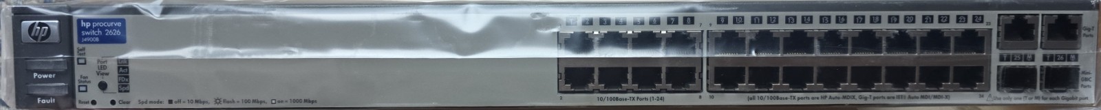 New Hewlett Packard HP ProCurve J4900B 2626 Enterprise Network Switch - NIB