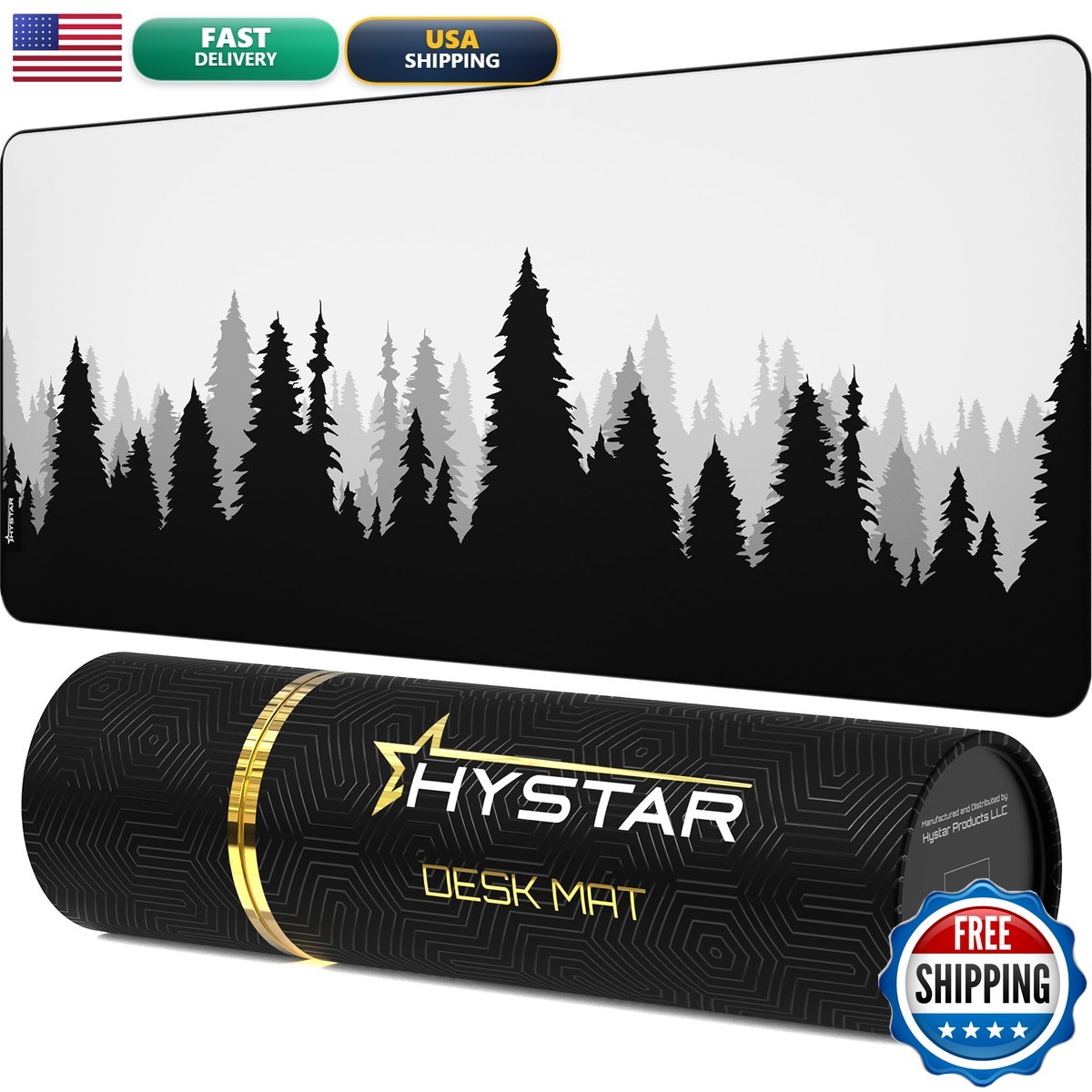 Hystar Extended Gaming Mouse Pad XXL 36" x 16" 5mm Thick, Waterproof Surface