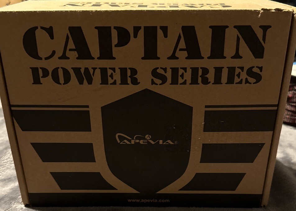 Apevia 550W Captain Power Supply CAPTAIN550W Computer Case Fan w/ Cables