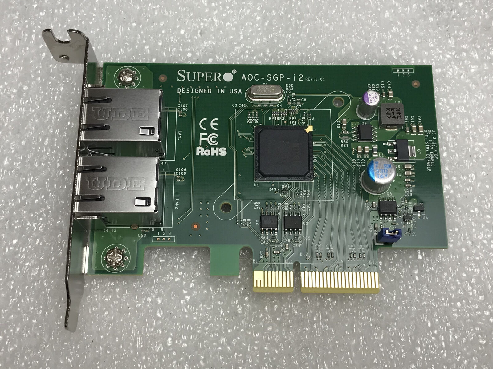 Supermicro AOC-SGP-i2 2-Port Gigabit Ethernet Controller Card Network Adapter